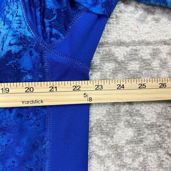 Realtree Shirt Blue Camo Performance Breathable Fishing Long Sleeve Size Large - Picture 2 of 7